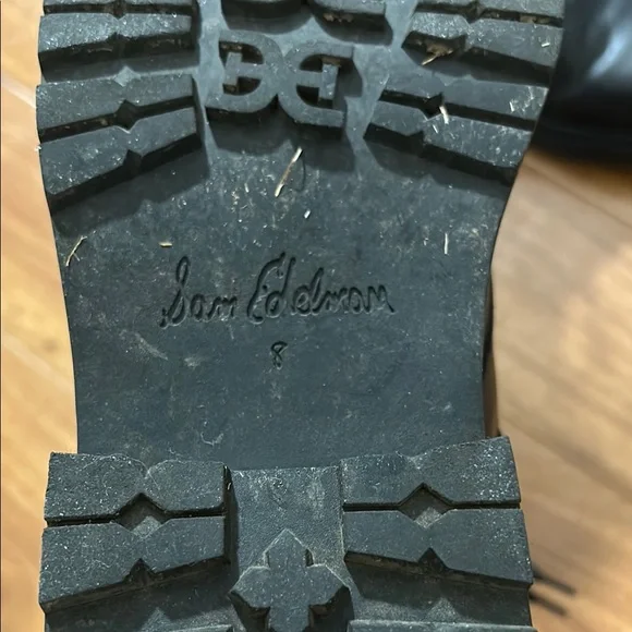 Sam Edelman Black Ankle Boots with Lace-Up Design - Picture 3 of 3